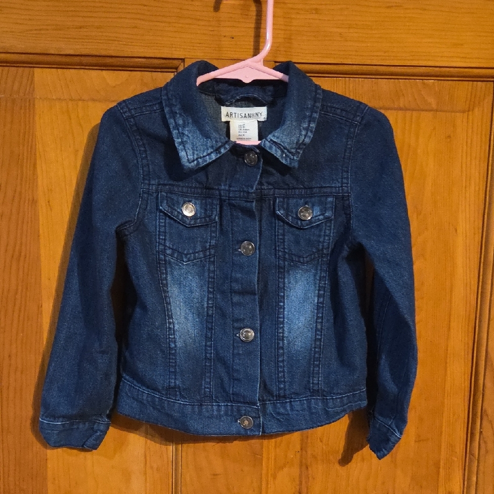 Artisan Dark Blue Denim Jacket for Kids